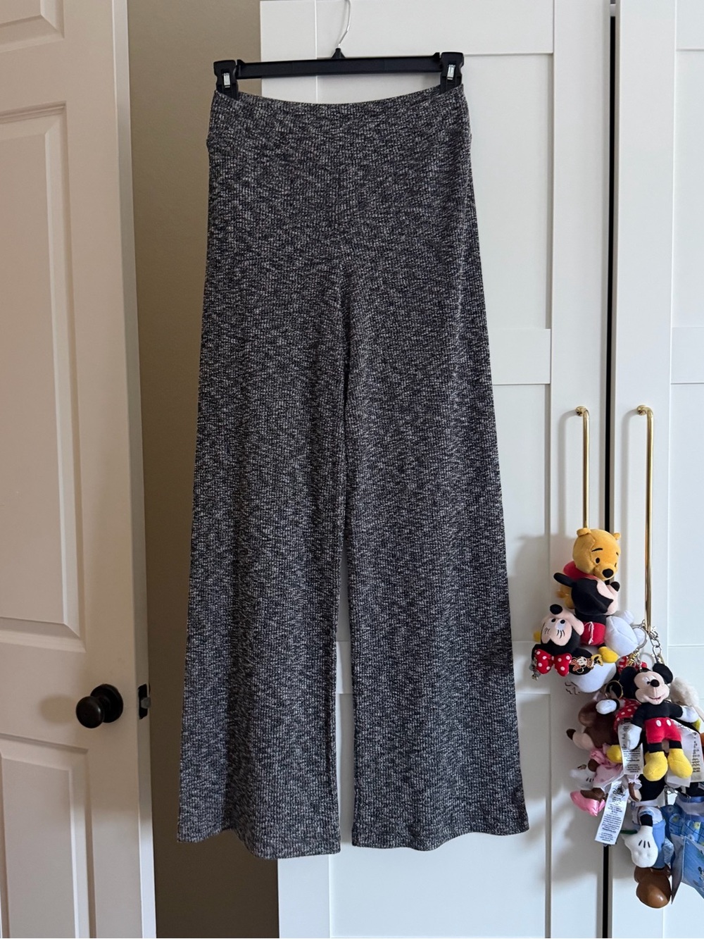 Gray Heathered Wide Leg Pants - Size: 1 - Worn Once